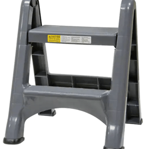 Rubbermaid  Folding Step Stool, 2 Steps, 19-1/2" x 20-1/2" x 22-3/4" High